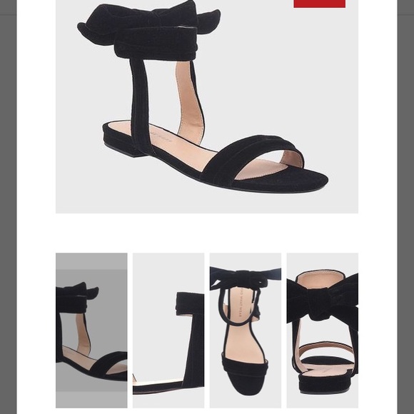Who What Wear Liana Black Velvet Ballet Sandal 8.5 - Picture 4 of 8